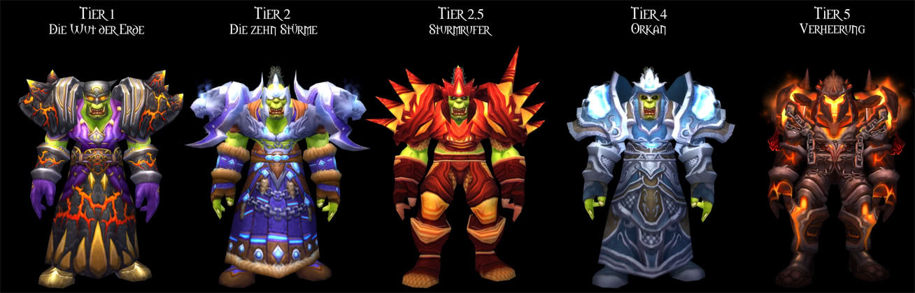 Schamane Tier 1 Bis Tier 13 Sets Im berblick