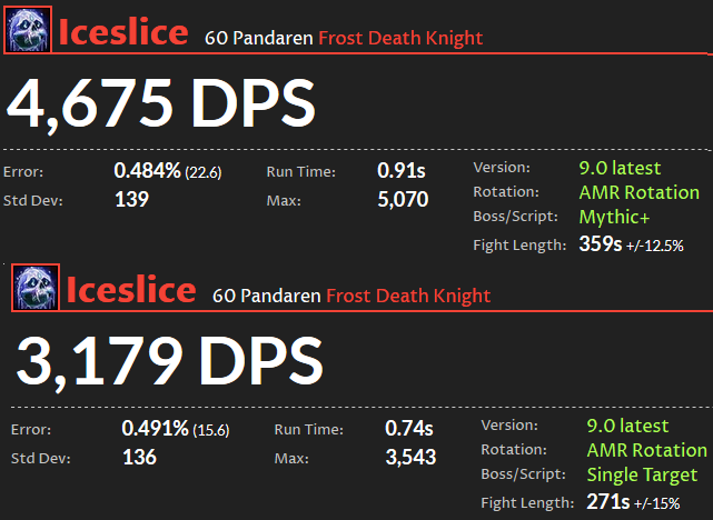 DPS Ranking für WoW Shadowlands: Frost-Todesritter