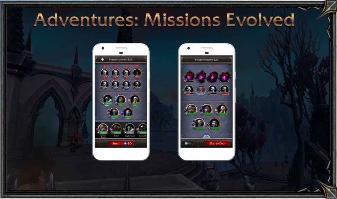 Missionen in der WoW Companion App