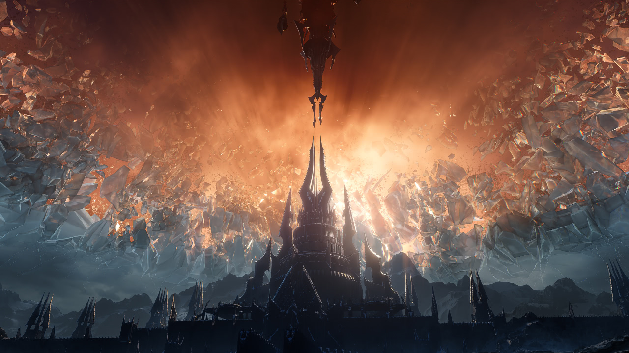 World of Warcraft Wallpaper: Shadowlands – Zerschmetterter Himmel