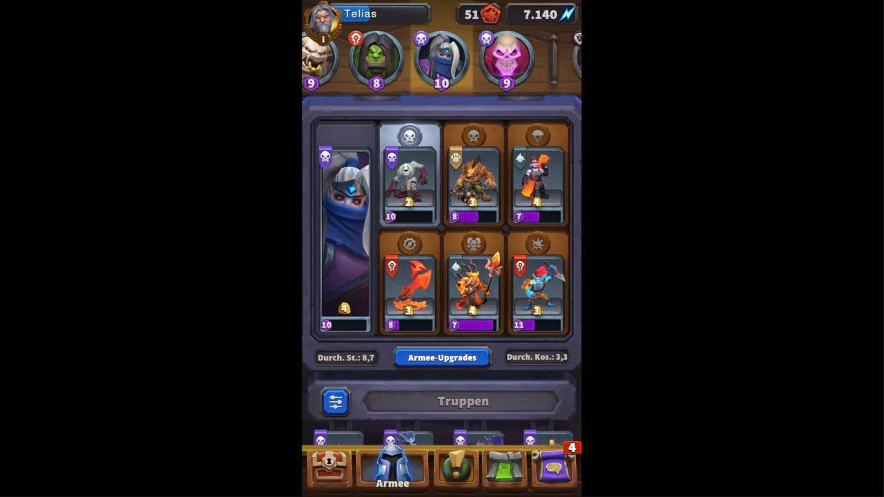 Warcraft Rumble: Baron Totenschwur Schwarm Deck / Build