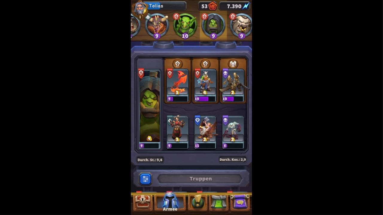 Warcraft Rumble: Grommash Höllschrei Kampfrausch & Hinrichten Deck / Build