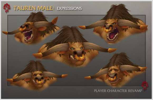 Charaktermodell des Tauren aus Warlords of Draenor