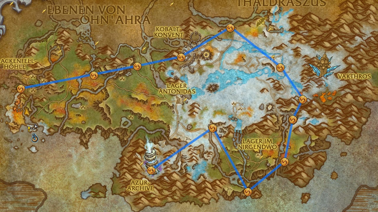Drachenglyphen im Azurblauen Gebirge - World of Warcraft