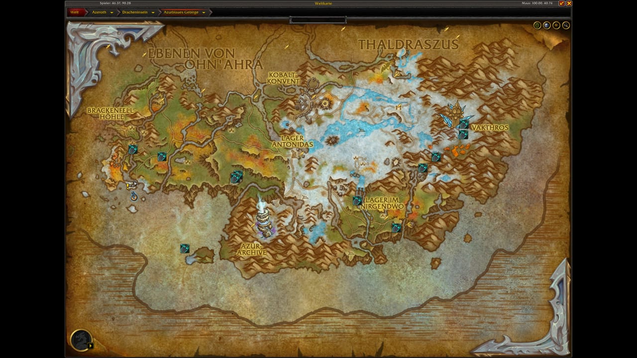 Bewegte Erde im Azurblauen Gebirge farmen - World of Warcraft