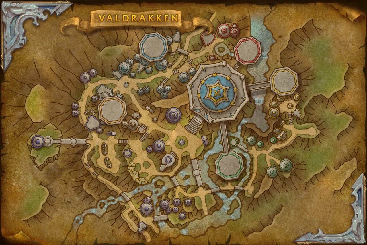 Valdrakken Karte - Hauptstadt in Dragonflight