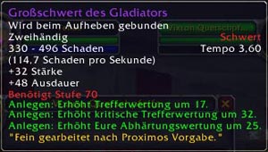 Großschwert des Gladiators