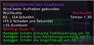Kriegsschneide des Gladiators
