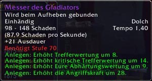 Messer des Gladiators