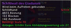 Schildwall des Gladiators