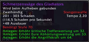 Schmerzenssäge des Gladiators