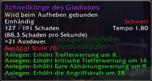 Schnellklinge des Gladiators
