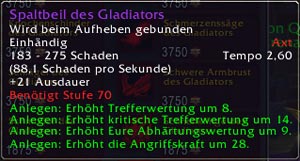 Spaltbeil des Gladiators