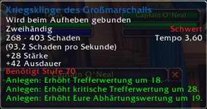 Kriegsklinge des Großmarschalls