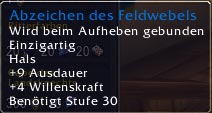 Abzeichen des Feldwebels