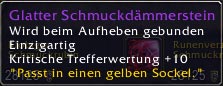 Glatter Schmuckdämmerstein