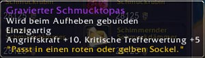 Gravierter Schmucktopas