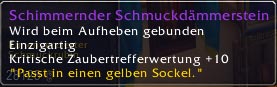 Schimmernder Schmuckdämmerstein