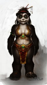 Weiblicher Pandaren Konzept